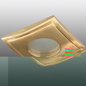 Светильник влагозащищенный золото встраиваемый НП IP65 GU5.3 AQUA 369308