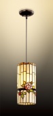 Подвес E14 40W коричн/tiffany/цветы