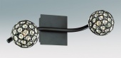 Подсветка G9 2*40W коричневый/хрусталь
